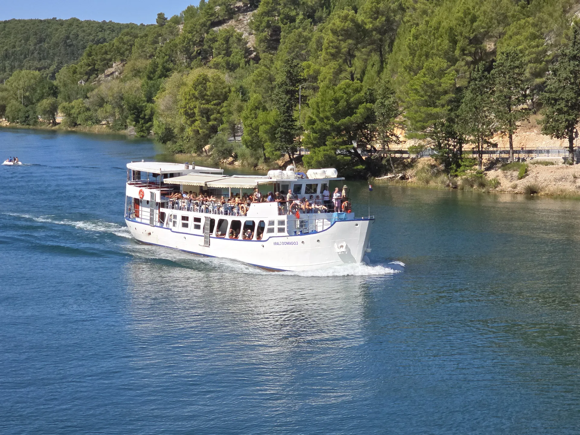 Lodní vstup do Národního parku Krka ze Skradinu