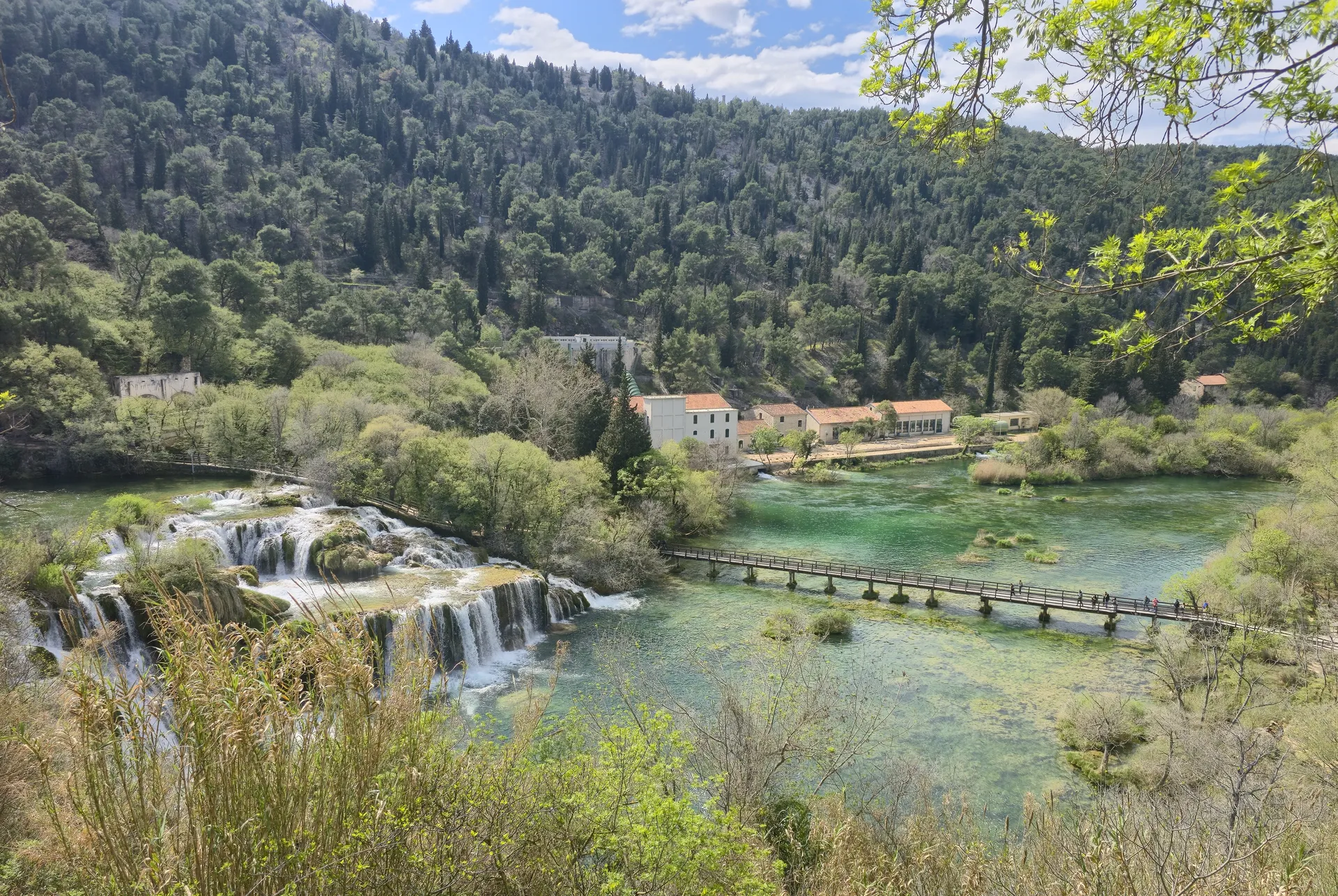 Skradinski Buk waterfall at Krka National Park, a short ride from the Bellevue Superior Hotel