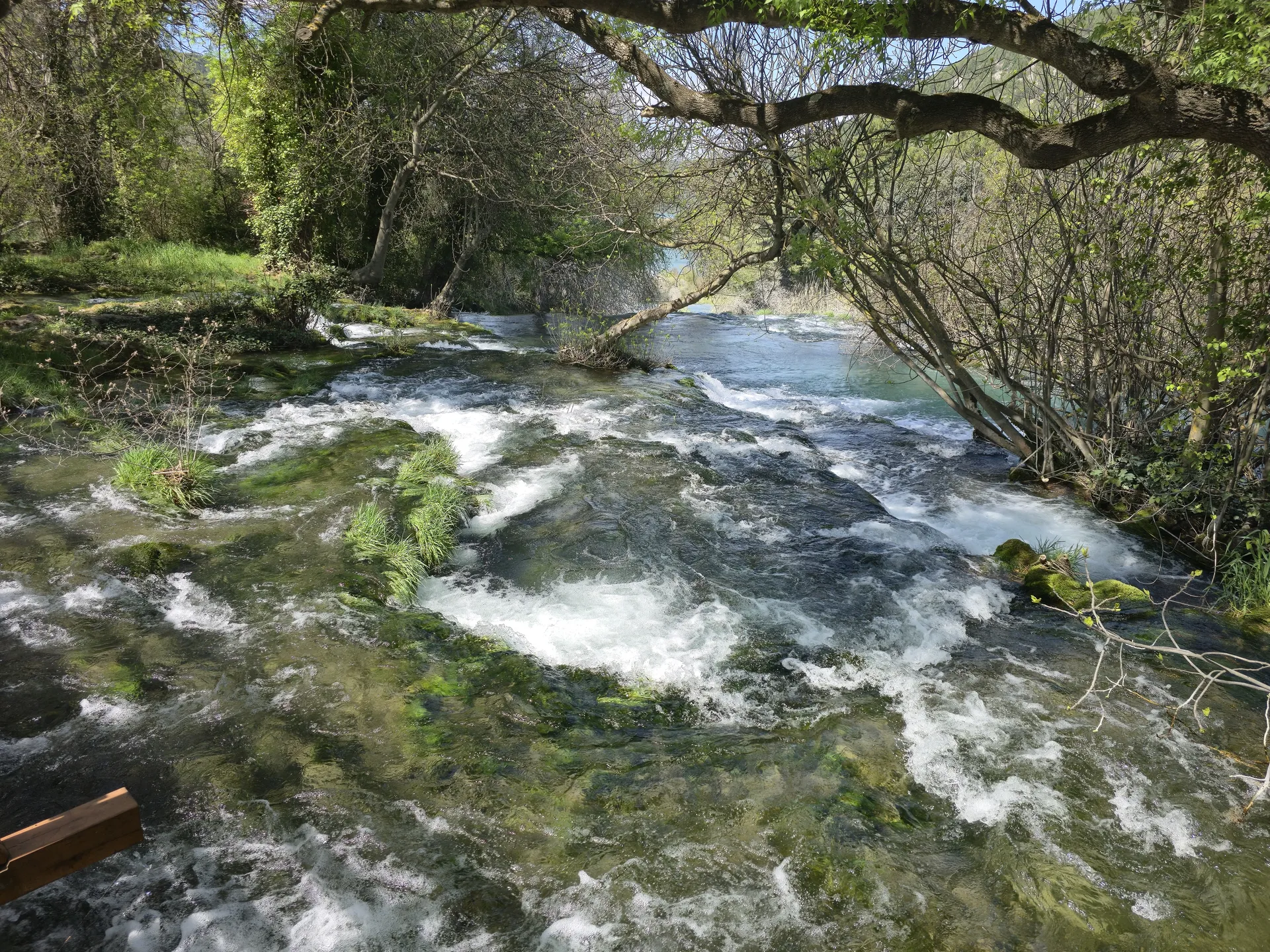 Horní vodopády Krka na výletu na Krku ze Splitu